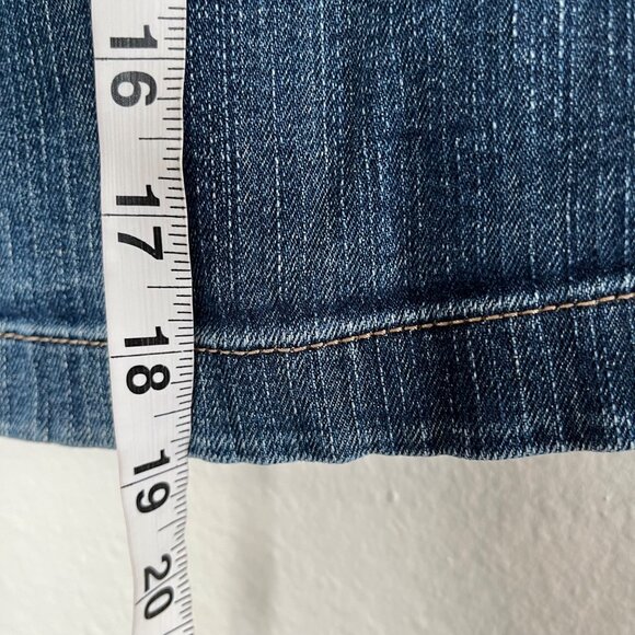 Old Navy Womens Blue Denim y2k Above Knee Short Jean Skirt Size 2 - Picture 4 of 9